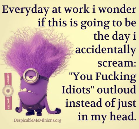 Lets face it....work sucks! No one really wants to work but we have to, that is the world we live it. Well to add a little humor to your work week, we have 10 minion quotes about work. No Friends At Work Quotes, Work Week Quotes Funny, Crazy Week Quotes, Survived The Week Humor Work, Crazy Work Day Funny, Work Sucks Memes, Crazy Work Day Meme Humor, Work Sucks Quotes, Crazy Day At Work Humor