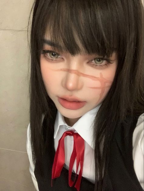 Save-Follow🖤 Easy Cosplay Ideas, Cosplay Ideas Women, Anime Cosplay Ideas, Vampire Bride, Easy Cosplay, Anime Makeup, Interesting Images, Universal Language, Halloween Costume Outfits