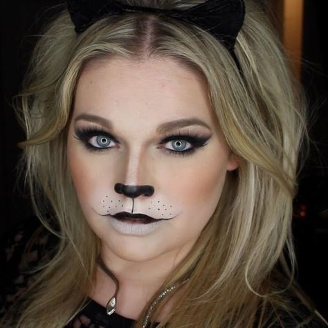 Best 25+ Black cat makeup ideas on Pinterest | Black cat face ... Black Cat Halloween Makeup, Black Cat Makeup, Kitty Face Paint, Cat Halloween Makeup, Meme Costume, Makeup Geek Eyeshadow, Halloween Make-up Looks, Mac Eyes, Halloween Makeup Tutorial