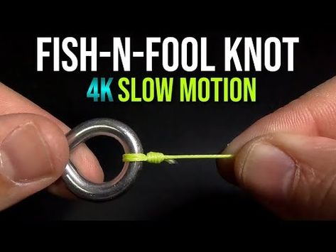 How to Tie a Fish-N-Fool Knot! | "Knot Easy!" Series | Fishing Knot Tutorial - YouTube Tying Fishing Knots, Fishing Knots Tutorials, Knot Tutorial, Strong Knots, Fishing Stuff, Knots Tutorial, Fishing Knots, Fly Fishing, The Fool