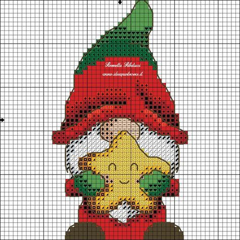 GNOMI SCHEMI PUNTO CROCE Christmas Cross Stitch Patterns Free, Unique Cross Stitch, Cross Stitch Tutorial, Xstitch Patterns, Holiday Cross Stitch, Xmas Cross Stitch, Cross Stitch Christmas, Just Cross Stitch, Winter Cross Stitch