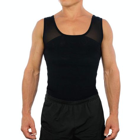 Esteem Apparel Original Men's Chest Compression Shirt to Hide Gynecomastia Moobs Amazon Clothing, Formal Shirt Dress, Business Suits, Compression Shirt, Waist Training, Business Suit, Accessories Clothing, Branded Shirts, Black Media