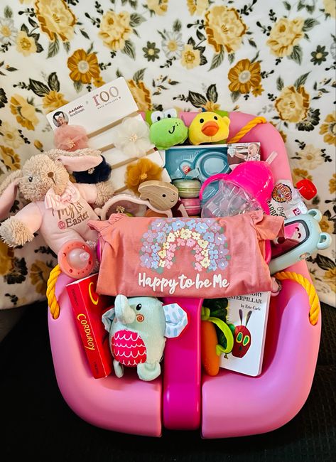 Easter Basket For 10 Month Old, 6 Month Old Easter Basket, Easter Basket Ideas For Baby Girl, 4 Month Old Easter Basket Ideas, 9 Month Old Easter Basket Ideas, Baby Easter Basket Ideas 6 Months, 6 Month Old Easter Basket Ideas, Easter Baskets For Babies, Easter Ideas For Babies