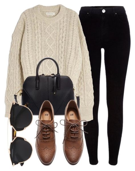 "Untitled #5138" by laurenmboot ❤ liked on Polyvore featuring River Island, Ãtoile Isabel Marant, Zara, H&M and Christian Dior Shoes Outfit, Brown Shoes, Cooler Look, Eva Longoria, Casual Work Outfits, Mode Inspiration, Mode Style, Looks Vintage, Fall Winter Outfits