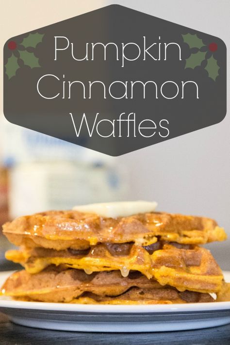 Pumpkin Cinnamon Waffles Recipe Cinnamon Waffles Recipe, Cinnamon Waffles, Waffle Iron Recipes, Cinnamon Pumpkin, Waffles Recipe, Pumpkin Waffles, Fall Comfort Food, Christmas Festivities, Cinnamon Oil