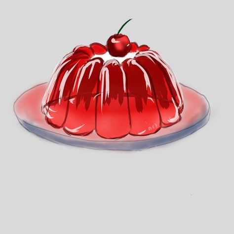 Jello Tattoos, Jello Illustration, Jelly Animation, Jello Drawing, Jelly Drawing, Jelly Snacks, Jelly Cartoon, Meyoco Art, Jelly Illustration