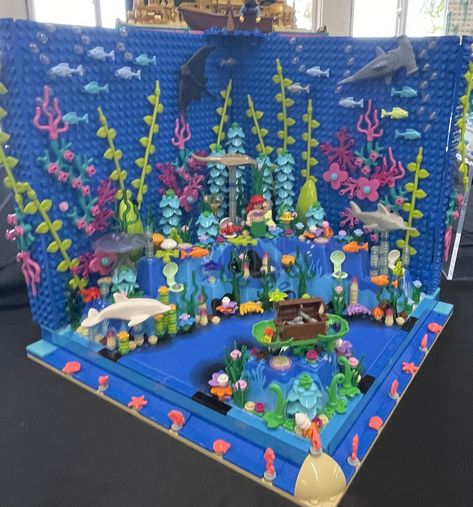 Lego Underwater Moc, Lego Underwater, Lego Ocean, Lego Aquarium, Lego Mountain, Lego Fish, Lego Zoo, Lego Botanical, Lego Diorama