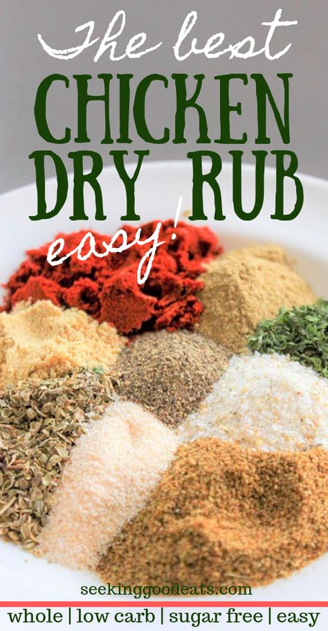 No Salt Chicken Seasoning, Barbecue Chicken Rub, Dry Rub Seasoning Recipes, Low Sodium Chicken Seasoning, Salt Free Chicken Seasoning, Salt Free Dry Rub For Chicken, Salt Free Bbq Rub, Dry Rub For Grilled Chicken, Salt Free Barbecue Rub