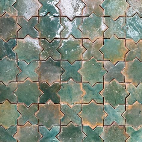 Interlocking Pattern, Kitchen Walls, Moroccan Homes, Brick Architecture, Zellige Tile, Star Cross, Natural Clay, Tile Inspiration, Tiles Design