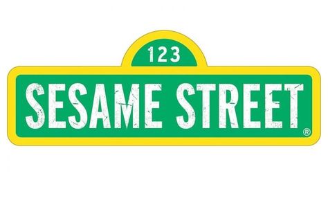 Sesame Street Logo, Hero Symbol, Seaseme Street, Street Logo, Simple Lettering, Famous Kids, Color Palette Yellow, Kids Tv, Helping Children