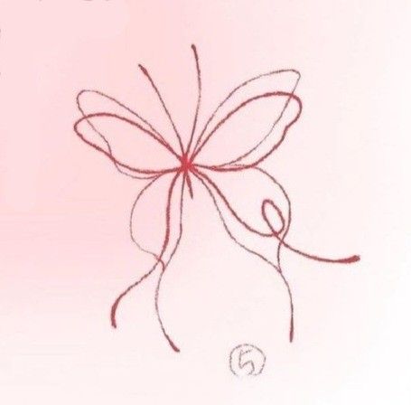 Butterfly Ribbon Tattoo, Ribbon Heart Tattoo, Ribbon Butterfly Tattoo, Munich Tattoo, Sweetheart Tattoo, Minimalist Butterfly Tattoo, Pink Bow Tattoos, Small Girly Tattoos, Small Finger Tattoos