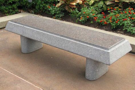 Concrete Patio Furniture, Porch Storage Bench, Concrete Bench Molds, Commercial Outdoor Benches, Cement Bench, Coloured Concrete, Porch Bench, Home Feeling, Cement Garden