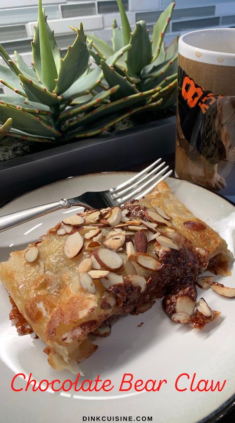 Chocolate Bear Claw Bear Claw Recipe, Braised Cabbage, Local Bakery, Recipe Generator, Morning Time, Bear Claw, Bear Claws, Sweet Rolls, Sweet Roll