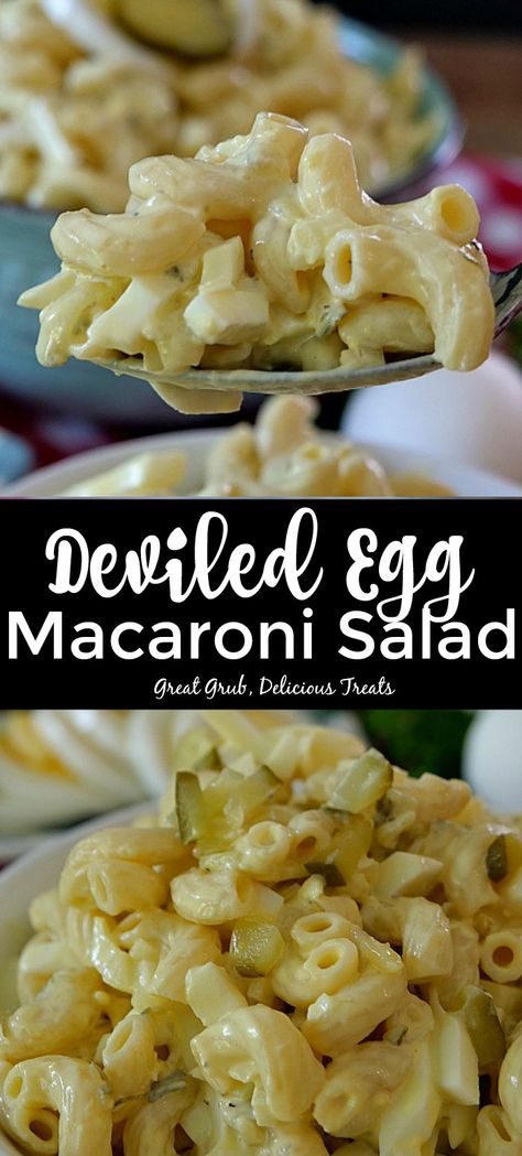 Deviled Egg Macaroni Salad, Egg Macaroni Salad, Homemade Macaroni Salad, Deviled Egg Salad, Easy Macaroni Salad, Best Macaroni Salad, Pastas Recipes, Easy Macaroni, Macaroni Salad Recipe