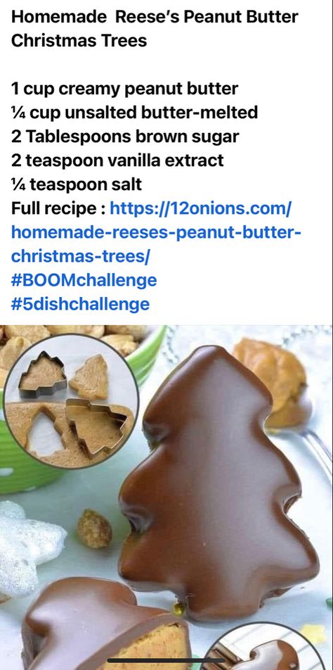 Peanut Butter Christmas Trees, Homemade Reeses, Homemade Peanut Butter, Grandmas Recipes, Reeses Peanut Butter, Christmas Brunch, Creamy Peanut Butter, Let Them Eat Cake, Eat Cake