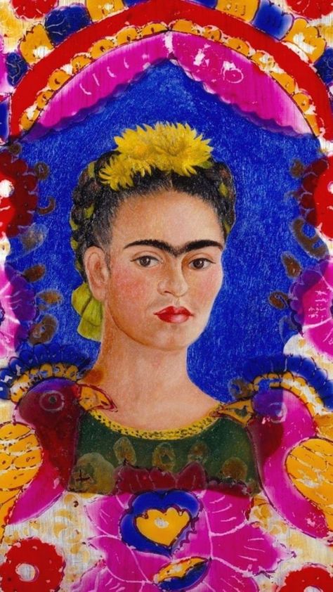 Frida Kahlo pintó el autorretrato "El marco" ("The frame") en 1938. Fue su primera obra en colgar en un museo europeo. Elizabeth Peyton, Diego Rivera, Mexican Artists, Bagan, Portrait Frame, 1000 Piece Jigsaw Puzzles, The Frame, Painted Paper, Art Plastique