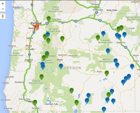 Oregon Hot Springs Map - Oregon Discovery Oregon Hot Springs, Rock Hounding Utah, Umpqua Hot Springs, Pnw Adventures, Joseph Oregon, Oregon History, Oregon Map, Oregon Trip, Rock Mountain