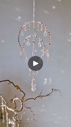 17K views · 4.8K reactions | This tutorial will be available on Patreon tomorrow. The kit is available now. Please note that you must be a Patreon to access the tutorial.
#suncatcher  #fairycore  #artistsoninstagram #diytutorials #diycrafts #crafts | Vanir Creations Suncatcher Diy, Wired Jewelry, Garden Whimsy, Craft House, 10k Views, Crafts To Try, Dreamcatchers, Amulets, Dream Catchers