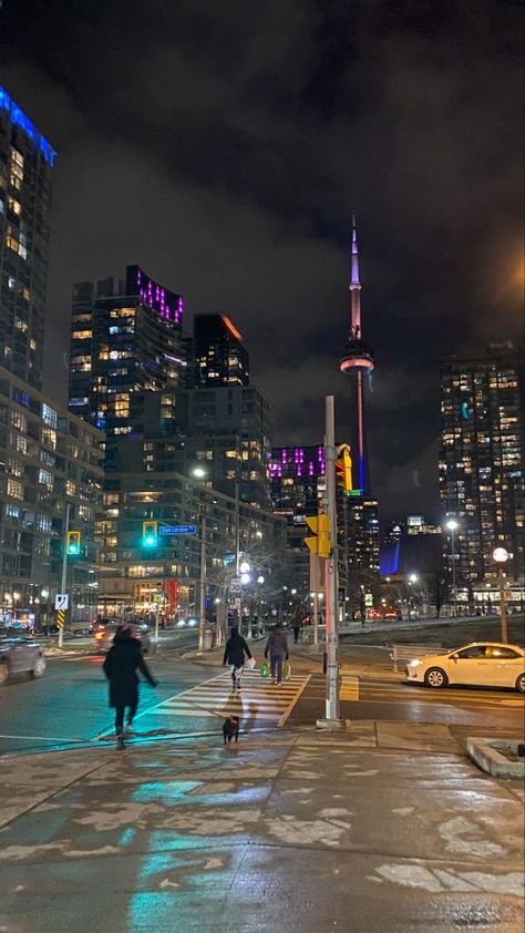 Fotos Do Canada, City View Night, City Life Aesthetic, Canada City, Toronto City, New York Night, Aesthetic City, Toronto Life, Japon Illustration