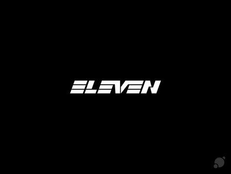 Eleven Logo Design, Song Background, Eleven Eleven, Eleven 11, Gym Logo, Lyrics Song, Text Logo Design, Logo Design Inspiration Branding, One Logo