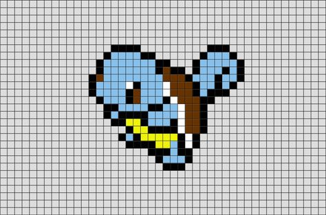 Squirtle, is a Pokémon species in Nintendo and Game Freak's Pokémon franchise. Perler Beads Squirtle, Squirtle Perler Beads, Pokemon Pixle Art, Pixel Art Pattern Pokemon, Squirtle Pokemon Art, Squirtle Perler, 8 Bit Pokemon, Pixel Art Pokemon Pikachu, Pokemon Pixel Art 32x32