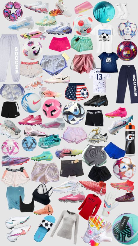 Soccer Skills Training, Womens Soccer Cleats, Soccer Essentials, Soccer Hairstyles, Girly Christmas Gifts, Soccer Bag, Soccer Season, Soccer Outfit, Soccer Inspiration