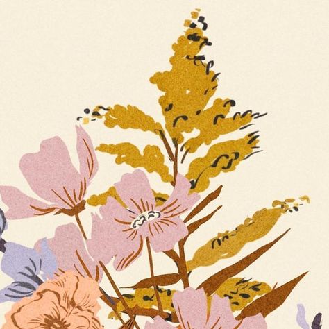 Sally Murphy Design on Instagram: "A sweet Fall bouquet. #doodleadayoct #gouacheillustration #theydrawtober #theydrawandgarden #artlicensing #butterfly #floralillustration #spoonflowerchallenge #digitalart #spoonflowerfabric #sketchbookdrawing #repeatpattern #patterndesigner #surfacedesigner #floraldesign #fabricdesign #gouachepainting #illo #illosketchbook #digitalillustration #surfacedesigner #greetingcarddesign #illustratorforhire #greetingcarddesigner #childrensbookillustration #calendar Sally Murphy Design, Desert Wildflowers, Bouquet Illustration, Fall Bouquet, Limited Palette, Gouache Illustrations, Butterfly Illustration, October 8, Floral Butterfly