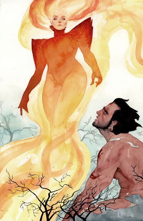 Dark Phoenix and Wolverine by Kevin Wada Wolverine And Jean, Wolverine And Jean Grey, Kevin Wada, Comics Love, Wolverine Marvel, Dark Phoenix, Uncanny X-men, Marvel Comics Art, Comic Book Characters