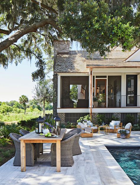 Live Oak Trees And Lowcountry Views Make Our 2024 Idea House An Entertainer's Dream Southern Living Idea House 2024, Marsh House, Southern Living Idea House, Island Farmhouse, Southern Living Plant Collection, Lowcountry Style, Southern Living Plants, Community Housing, Southern Living Homes