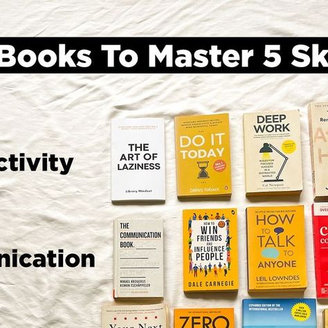 Library Mindset on Instagram: "20 Books To Master 5 Skills" 50 Books To Master 10 Skills, Library Mindset, Daily Wisdom, July 10, Books To Read, Reading, Books, On Instagram, Instagram