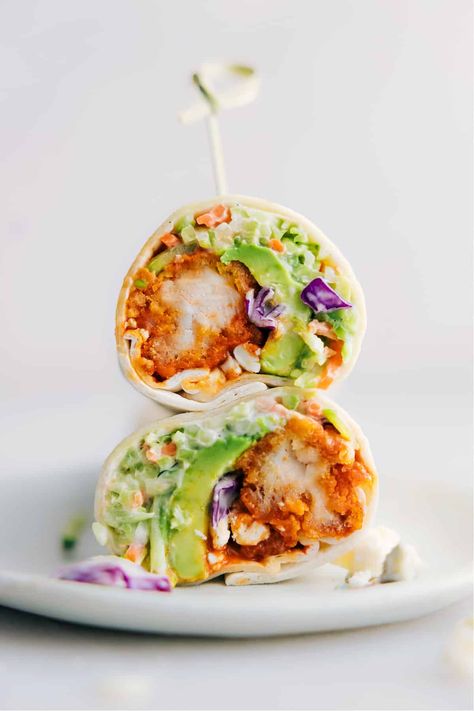 Buffalo Chicken Wraps Meal Aesthetic, Garbanzo Beans Salad, Breaded Chicken Tenders, Buffalo Chicken Wraps, Chelsea's Messy Apron, Crispy Chicken Tenders, Creamy Salad Dressing, Chicken Wrap, Greek Salad Pasta