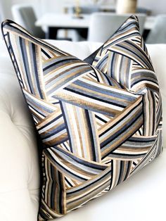 Glam Pillows, Embellished Pillows, Elegant Throw Pillows, Gold Throw Pillows, African Inspired Decor, Upholstery Ideas, American Baby, Luxury Pillows, Geometric Throw Pillows