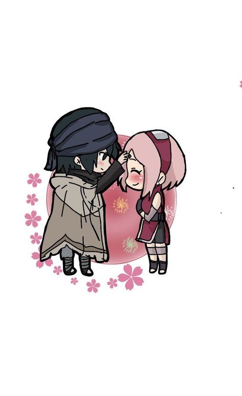 Chibi Sasusaku, Sasuke Chibi, Couple Chibi, Comic Naruto, Sasuke Uchiha Sakura Haruno, Sakura Art, Naruto Sketch Drawing, Naruto Sketch, Naruto Images