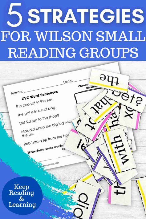 Keep your Wilson reading small groups engaged with our favorite  activities and strategies! Dive into these creative strategies that enhance phonics skills and vocabulary acquisition while fostering a positive learning environment. With activities like Scrambled Sentences and Read & Draw, you will reinforce comprehension and decoding skills, while keeping students engaged! Read on for more insights and implementation tips here! Wilson Reading Program Activities, Just Words Wilson Reading, Wilson Reading Program Organization, Wilson Reading System Organization, Wilson Reading Games, Reading Intervention Middle School, Wilson Reading Program, Reading Small Groups, Wilson Reading System