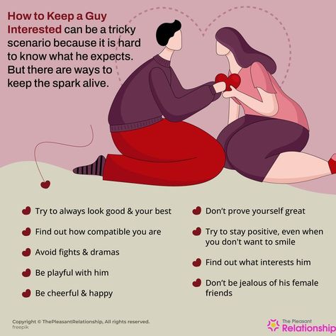 How to keep a guy interested? How to make him love you every day? If this is your concern then you’ve arrived at the right place. When you really think about what it takes for a couple to stay together, it’s not always something that happens overnight. #howtokeepaguyinterested #sparks #howtokeepromancealive #romance #love #relationships #marriage #thepleasantmind How To Keep Him Wanting You, How To Keep A Guy Interested In You, How To Not Think About Him, How To Keep Him Interested In You, How To Make Him Love You, How To Make Him Happy, How To Make A Man Obsessed With You, How To Make Guys Fall For You, How To Make Him Fall In Love With You