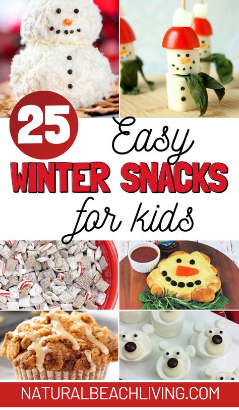 Winter Snacks For Kids, Snowman Cookies Recipe, Winter Snacks, Theme Snack, Winter Snack, Homemade Playdough Recipe, Snacks For Kids, Snack Bites, Ginger Bread Cookies Recipe