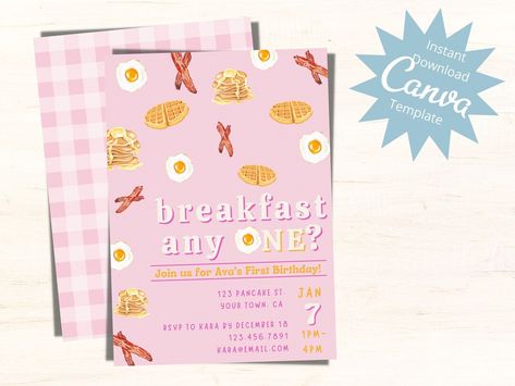 This Invitation Templates item by BirdieDesignStudio has 79 favorites from Etsy shoppers. Ships from United States. Listed on Jul 10, 2024 Brunch Anyone Birthday, Breakfast Birthday Invitations, Breakfast Any One Party, Breakfast Party Invitation, Breakfast Any One Birthday, 1st Birthday Breakfast Party, Pancake 1st Birthday Party, One Year Old Birthday Brunch, Breakfast Themed First Birthday