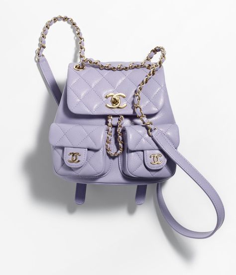 Chanel Duma Backpack, Purple Chanel, Tas Chanel, Mode Purple, Chanel Mini Flap Bag, Chanel Watch, Chanel Backpack, Mode Chanel, Jewelry Advice