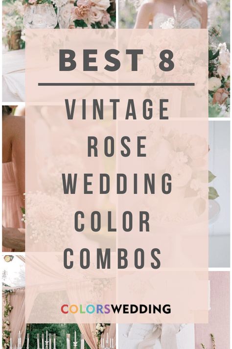 Colors Wedding | Best 8 Vintage Rose Wedding Color Combos What Colors Go With Dusty Rose, Dark Teal Bridesmaid, Rose Wedding Colors, Dusty Rose Color Palette, Dark Teal Bridesmaid Dresses, Old Rose Wedding, Cream Wedding Colors, Navy Blue And Rose Gold, Dusty Rose Wedding Colors