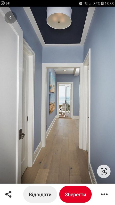 Blue Hallway Paint, Best Hallway Paint Color, Hallway Colour Ideas, Small Hallway Decorating, Hallway Colour Schemes, Entryway Paint, Entryway Paint Colors, Foyer Paint, Hallway Paint Colors