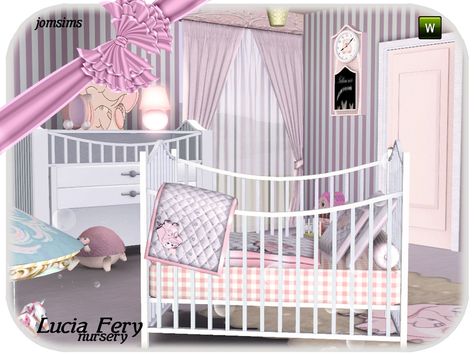 Sims 3 Rooms, Sims Memes, Toddler Crib, Girl Nursery Room, The Sims 3, Sims 4 Cc Furniture, Nursery Set, Sims 4 Build, Crib Bedding Sets