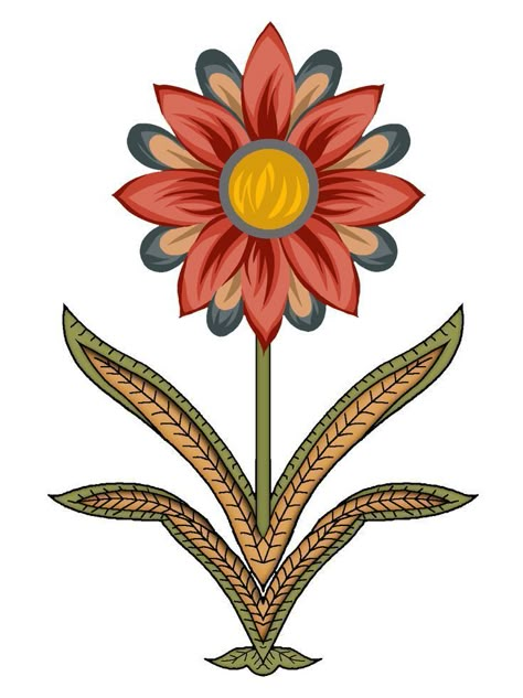 Mughal Flowers, Egyptian Crafts, Neat Work, Mughal Flower, Hd Flowers, Bold Flowers, Draw Flowers, Digital Flower, Botanical Flower Art