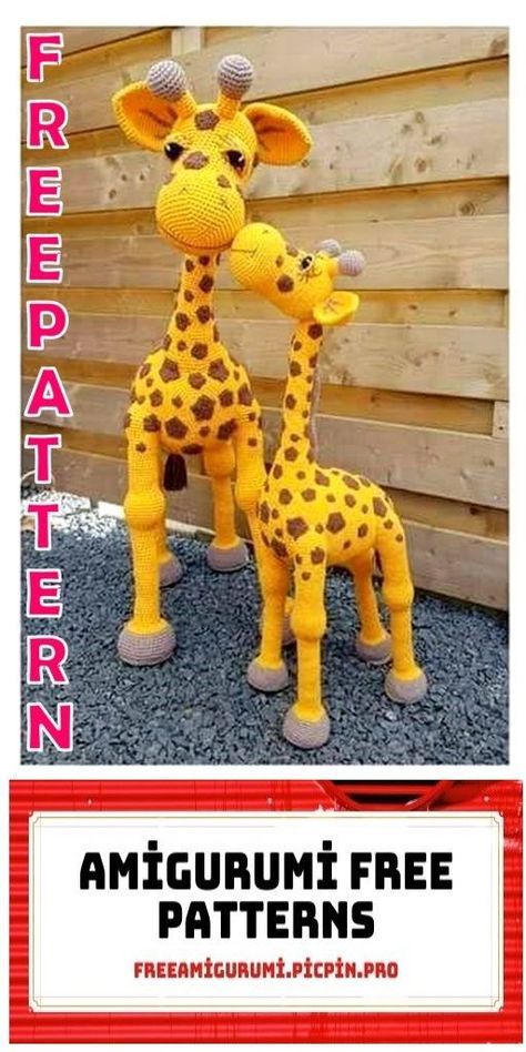 Realistic Cute Giraffe Amigurumi Free Pattern - Amigurumi Giraffe Haken, Crochet Giraffe Pattern, Amigurumi Giraffe, Giraffe Toy, Giraffe Crochet, Crochet Animal Amigurumi, Pola Amigurumi, Giraffe Pattern, Crochet Animals Free Patterns