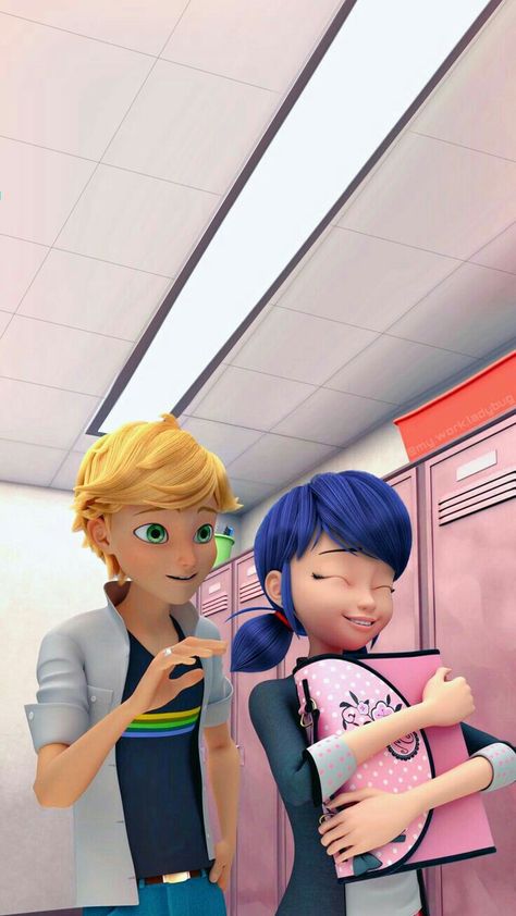 Adrienette Wallpaper, Mlb Photos, Ladybug Und Cat Noir, Miraculous Ladybug Kiss, Marinette Et Adrien, Mlb Wallpaper, Adrian And Marinette, Ladybug Costume, Ladybug And Cat Noir