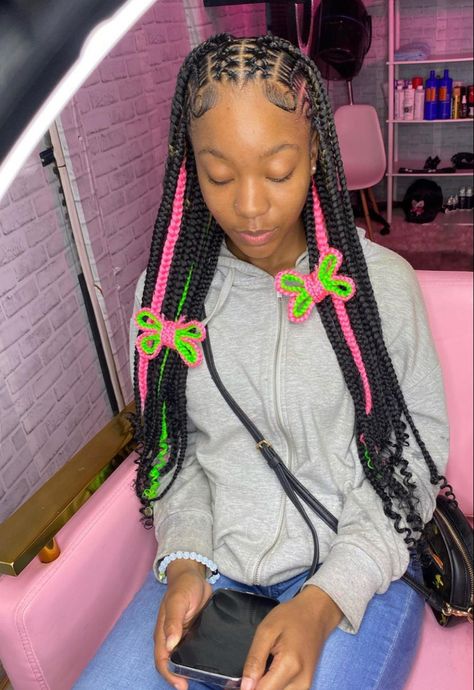 Knotless Butterfly Braids Hairstyles, Braids With 3d Butterfly, Braids With Butterflies, 3d Butterfly Braids, Destiny Fashion, Butterfly Braids, Baddie Hair, Black Kids Braids Hairstyles, Cute Box Braids