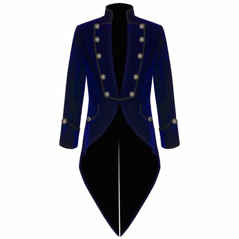 Terno Slim Fit, Fashion Hashtags, Victorian Coat, Terno Slim, Blue Swallow, Gothic Jackets, Waistcoat Woman, Coat Men, Tuxedo Jacket