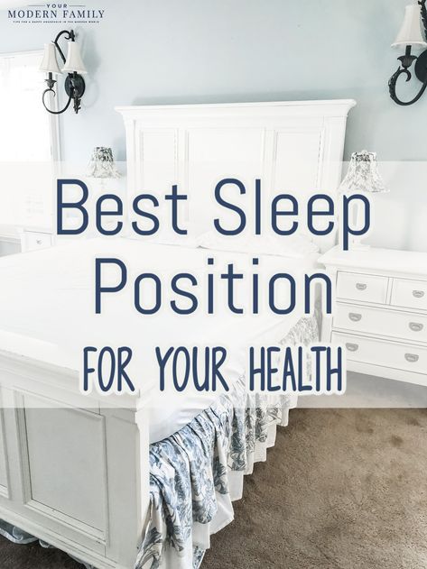 Find the best sleeping position for your health! Best Position To Sleep, Sleep Optimization, Best Sleeping Positions, Healthy Sleeping Positions, Sore Back, Sleep Positions, How To Stop Snoring, Family Inspiration, Best Sleep