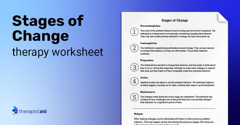 stages of change worksheet Change Worksheet, Stages Of Change, Therapy Worksheets, Behavior Problems, Therapy Activities