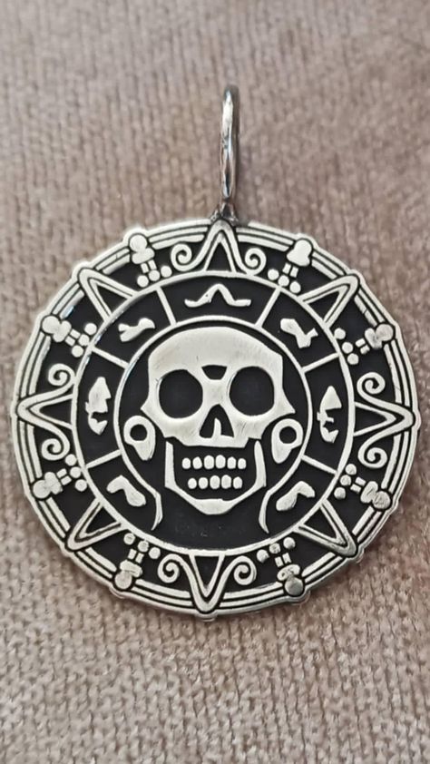 Aztec Coin, Aztec Necklace, Tennis Club, Cool Gadgets To Buy, Pirates Of The Caribbean, Coin Necklace, Art References, The Caribbean, Cool Gadgets