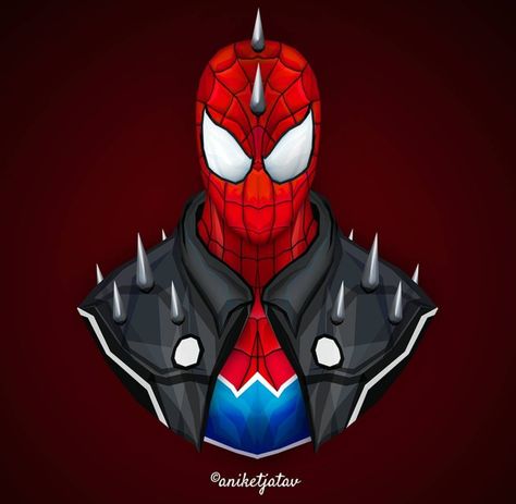 Anarchic Spider-Man Spider Face, Marvel Multiverse, Spider Punk, Marvel Characters Art, Superhero Art, Linkin Park, Amazing Spiderman, Spider Verse, Cultura Pop